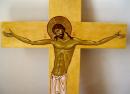 러시아의 아이콘: 십자가형.  그리스도의 십자가에 못 박히신 아이콘